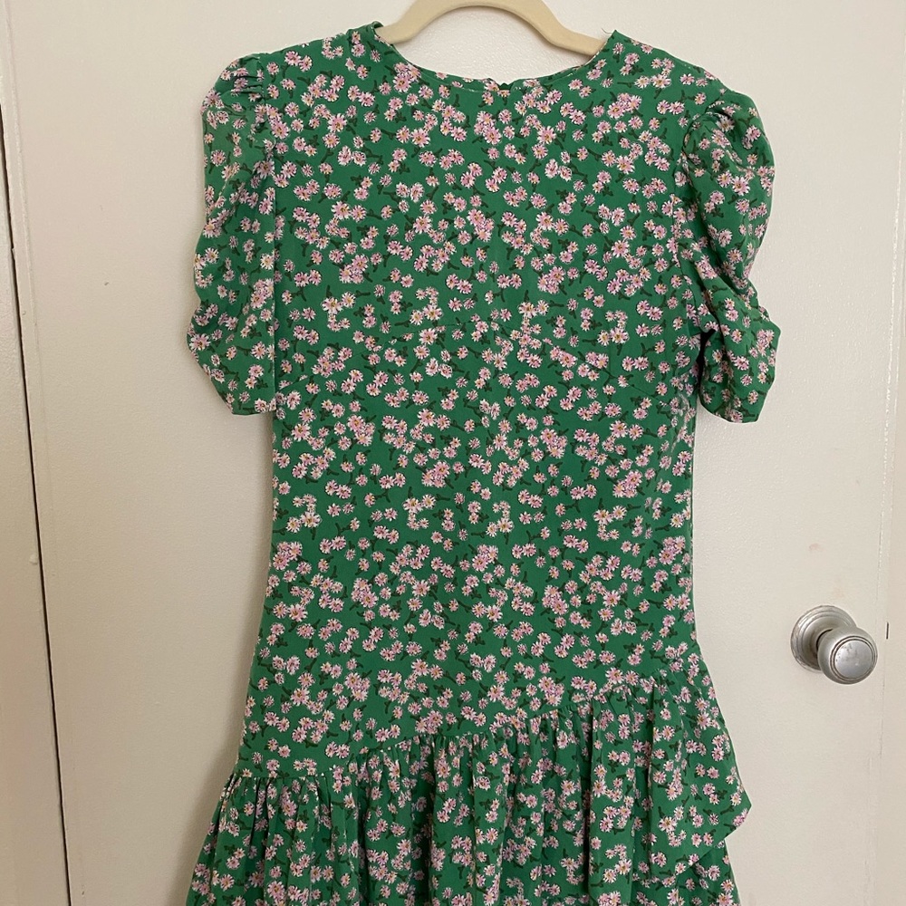 Storets green and pink floral mini dress
